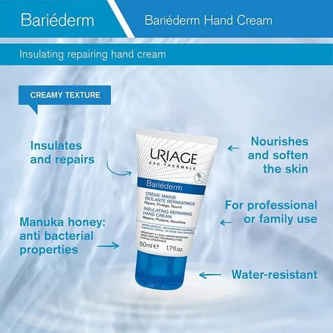 Uriage Bariéderm Insulating Repairing Hand Cream for Damaged Hands and Extreme Skin Dryness-5