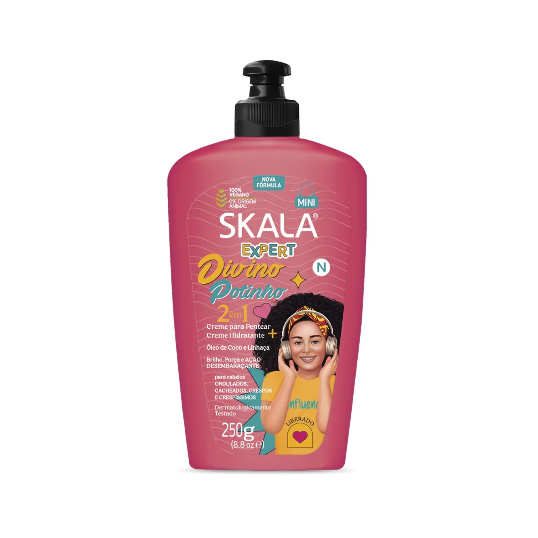 Skala Expert Divino Potinho 2-in-1 Mini Cream – Leave-in & Hydrating Cream 250g-1