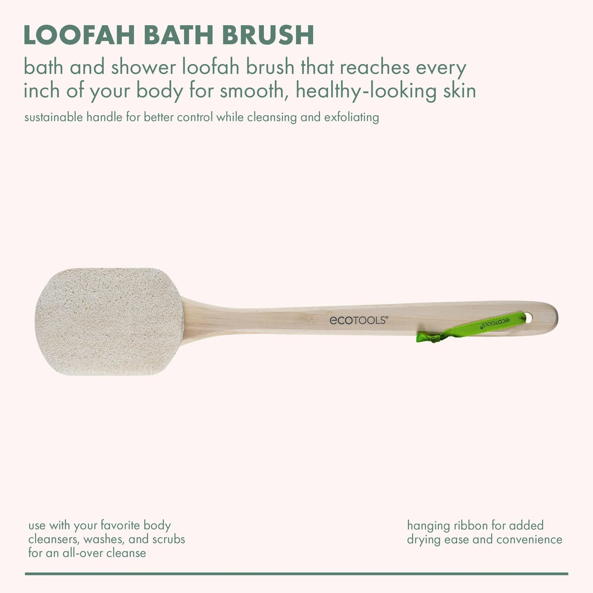 EcoTools Bamboo Loofah Bath Brush-2