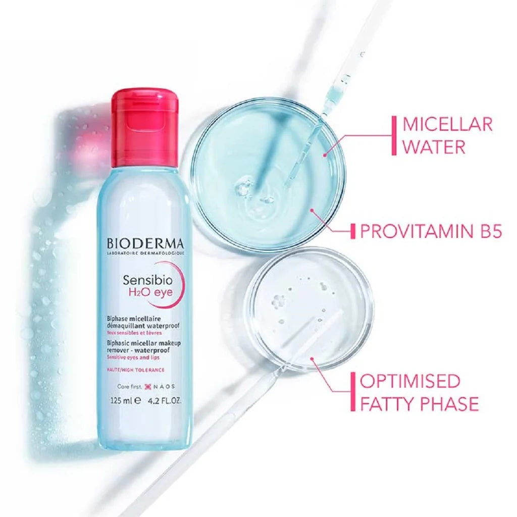 Bioderma Sensibio H2O Eye 125ml | Gentle Micellar Water for Sensitive Eyes-3