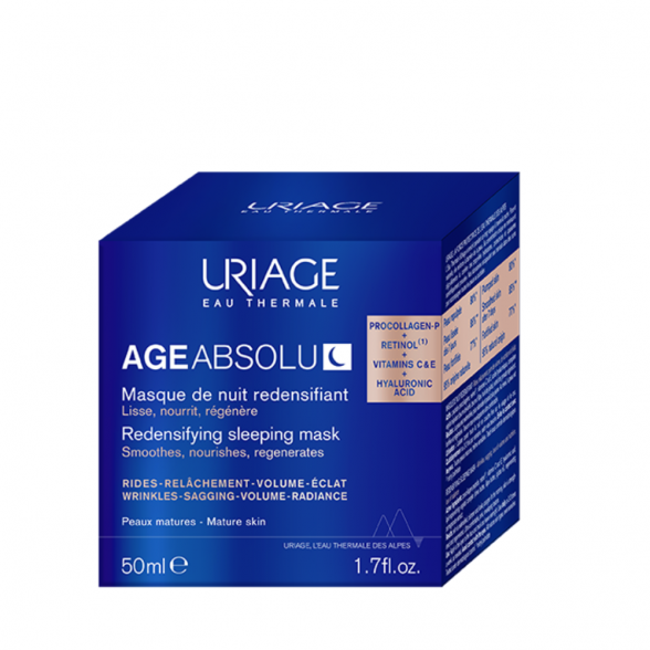 Uriage Age Absolu Redensifying Sleeping Mask 50ML - Night Mask for Anti-Aging and Skin Renewal-2