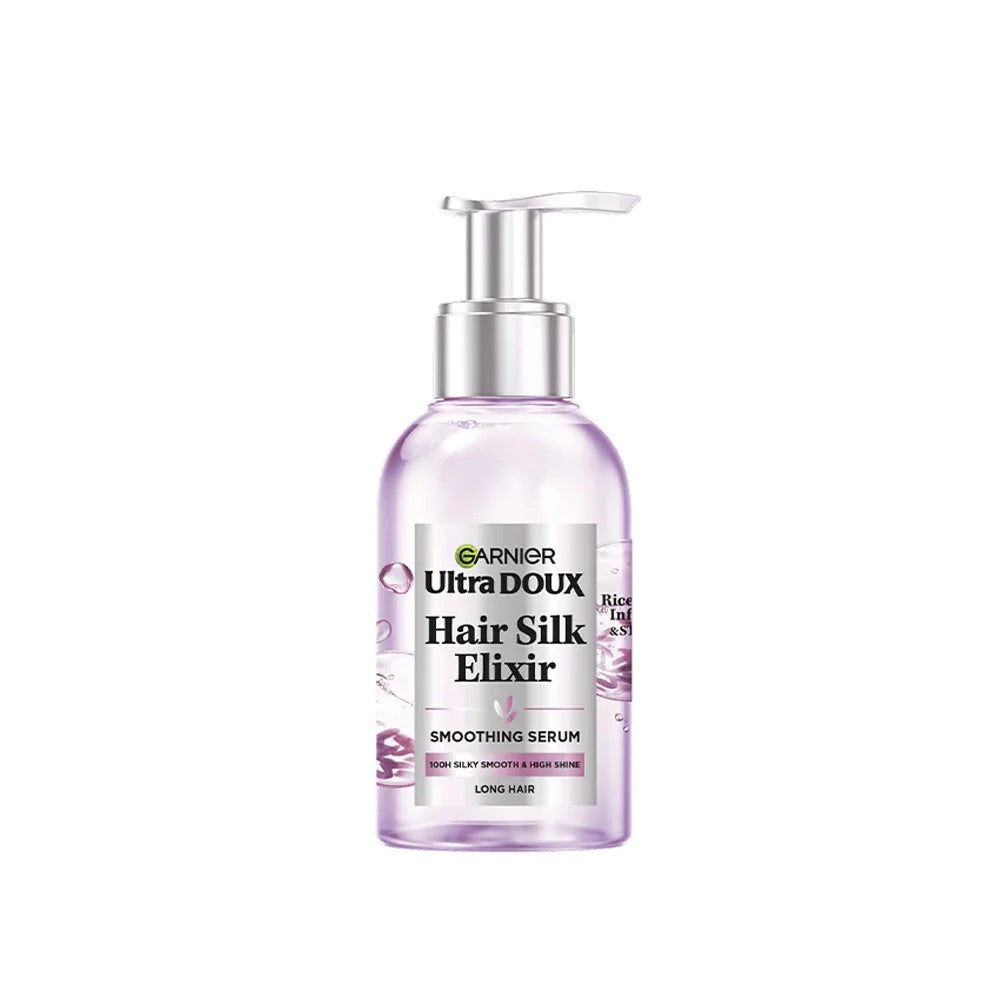 Garnier Ultra Doux Rice Water Hair Silk Smoothing Serum (120 ml)-1