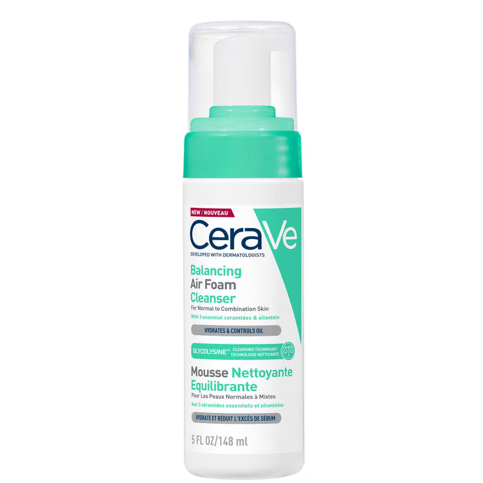 CeraVe Balancing Air Foam Cleanser 148 ml for Oil Control and Barrier Protection-1