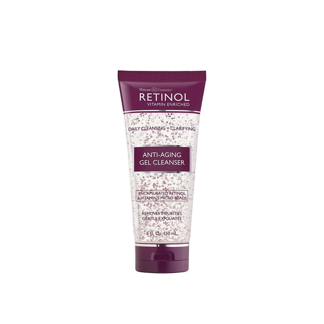 Skincare LdeL Retinol Anti-Aging Gel Cleanser – Daily Exfoliating Face Wash with Vitamin Beads 150ml-1