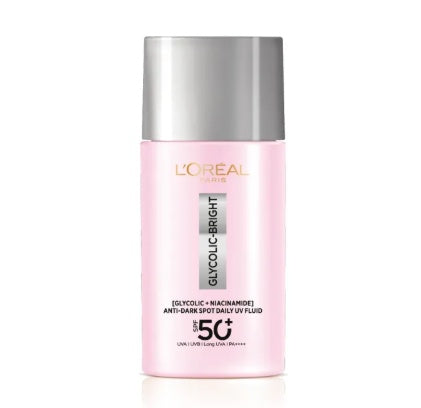 L'Oreal Paris Glycolic Bright Anti-Dark Spot UV Fluid SPF 50+ | High Protection & Brightening-1