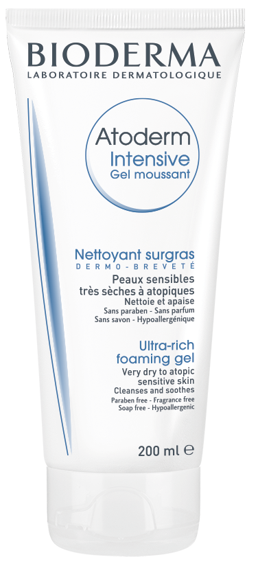 Bioderma Atoderm Intensive Gel Moussant Soothing Cleansing Gel for Dry and Sensitive Skin - 200ml-1
