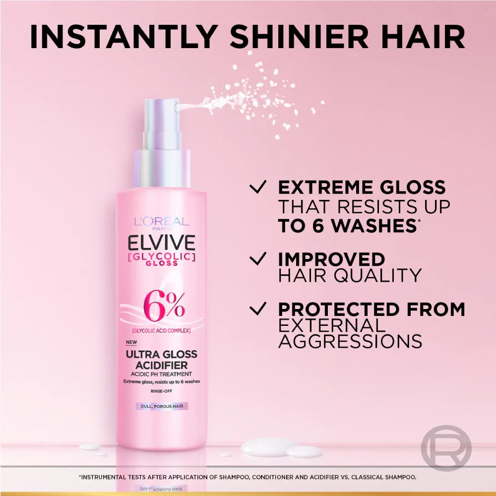 L’Oreal Paris Elvive Glycolic Gloss Ultra Gloss Acidifier Spray 150 ml-4