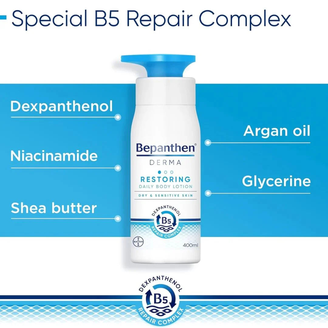 Bepanthen Derma Restoring Body Lotion Daily Barrier Repair Hydration