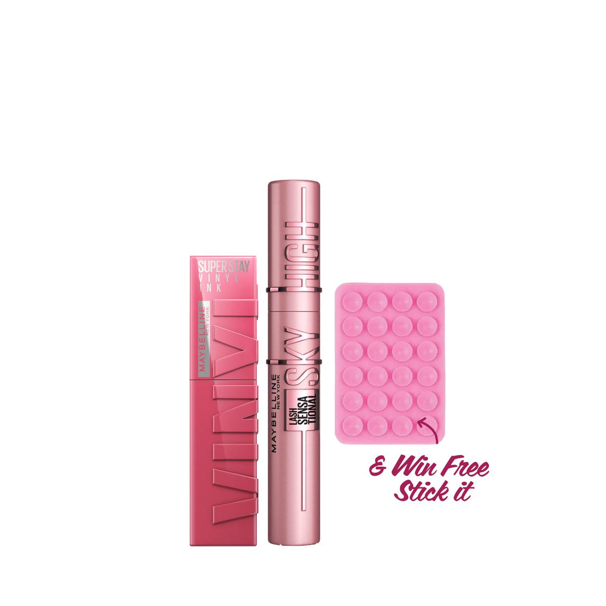 Maybelline New York Superstay Vinyl Ink & Sky High Mascara – 20% Off + Win Free Stick It-1