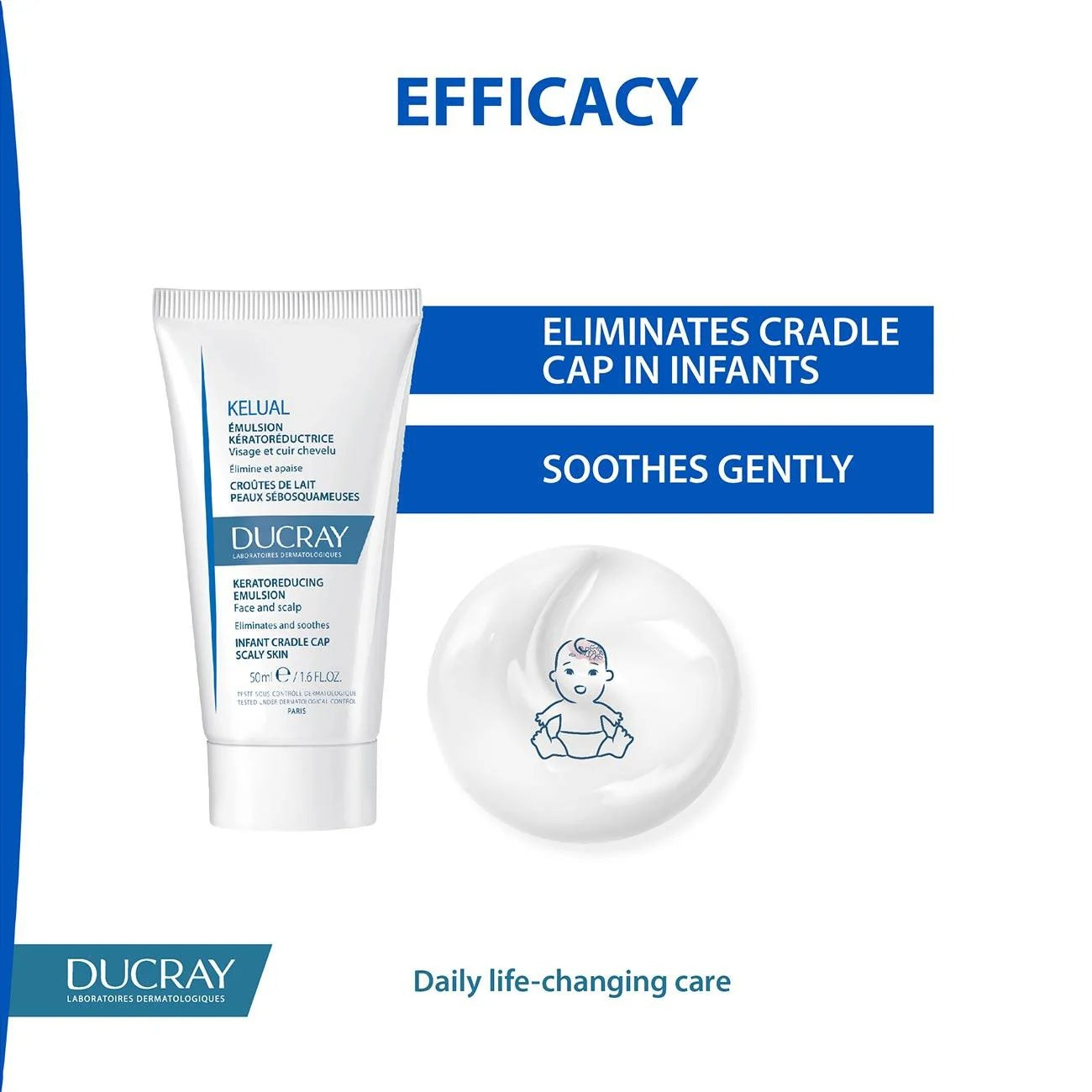 Ducray Kelual Kerato-Reducing Emulsion for Face and Scalp | Treats Seborrheic Dermatitis, Reduces Flaking, and Soothes Irritated Skin-2
