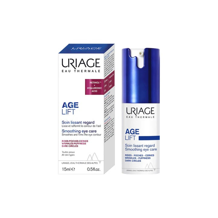 Uriage Age Lift Smoothing Eye Care 15ML - Anti-Aging Treatment for Wrinkles and Puffiness-1