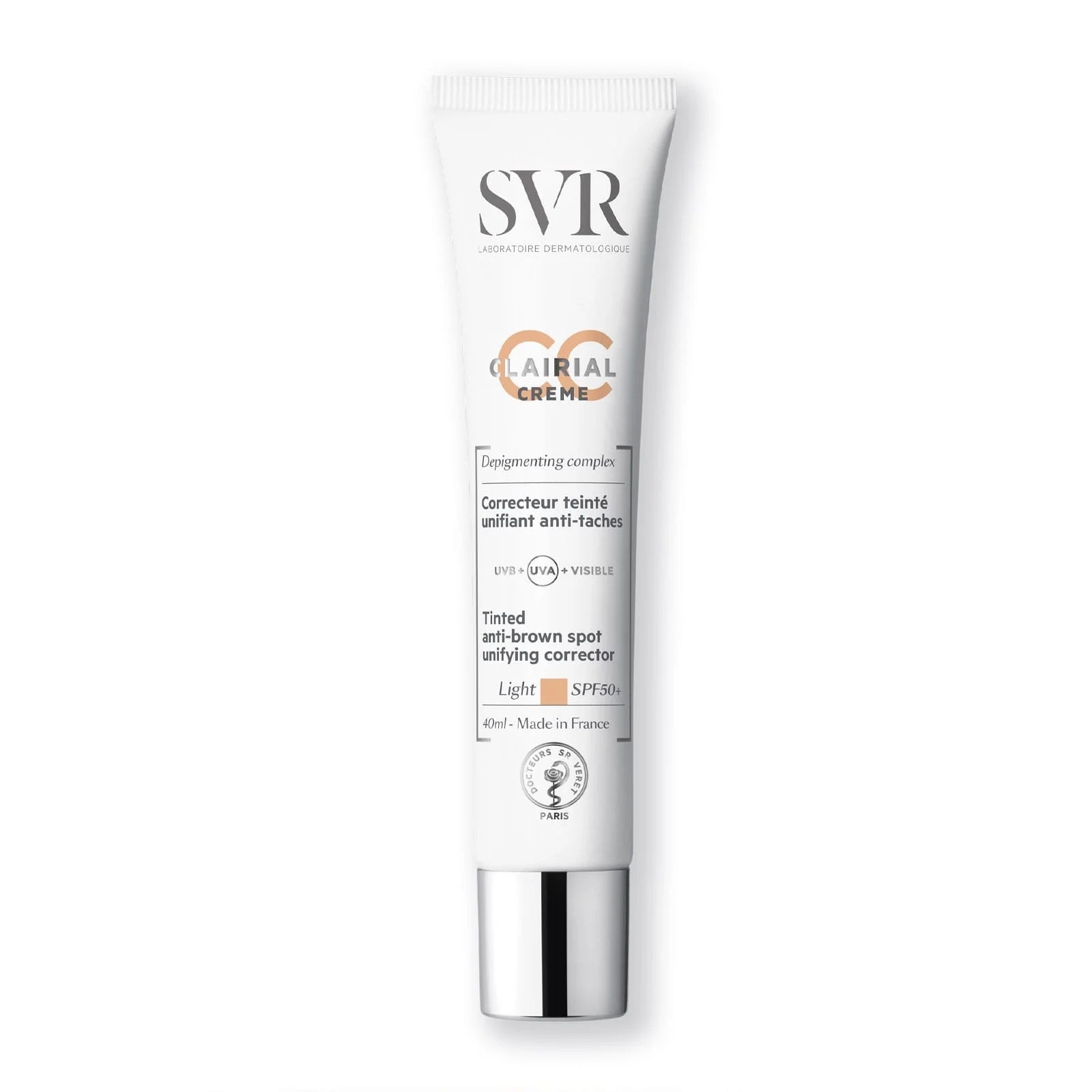 SVR Clairial CC Cream SPF 50+ Tinted Anti-Dark Spot and Brightening Sunscreen-2