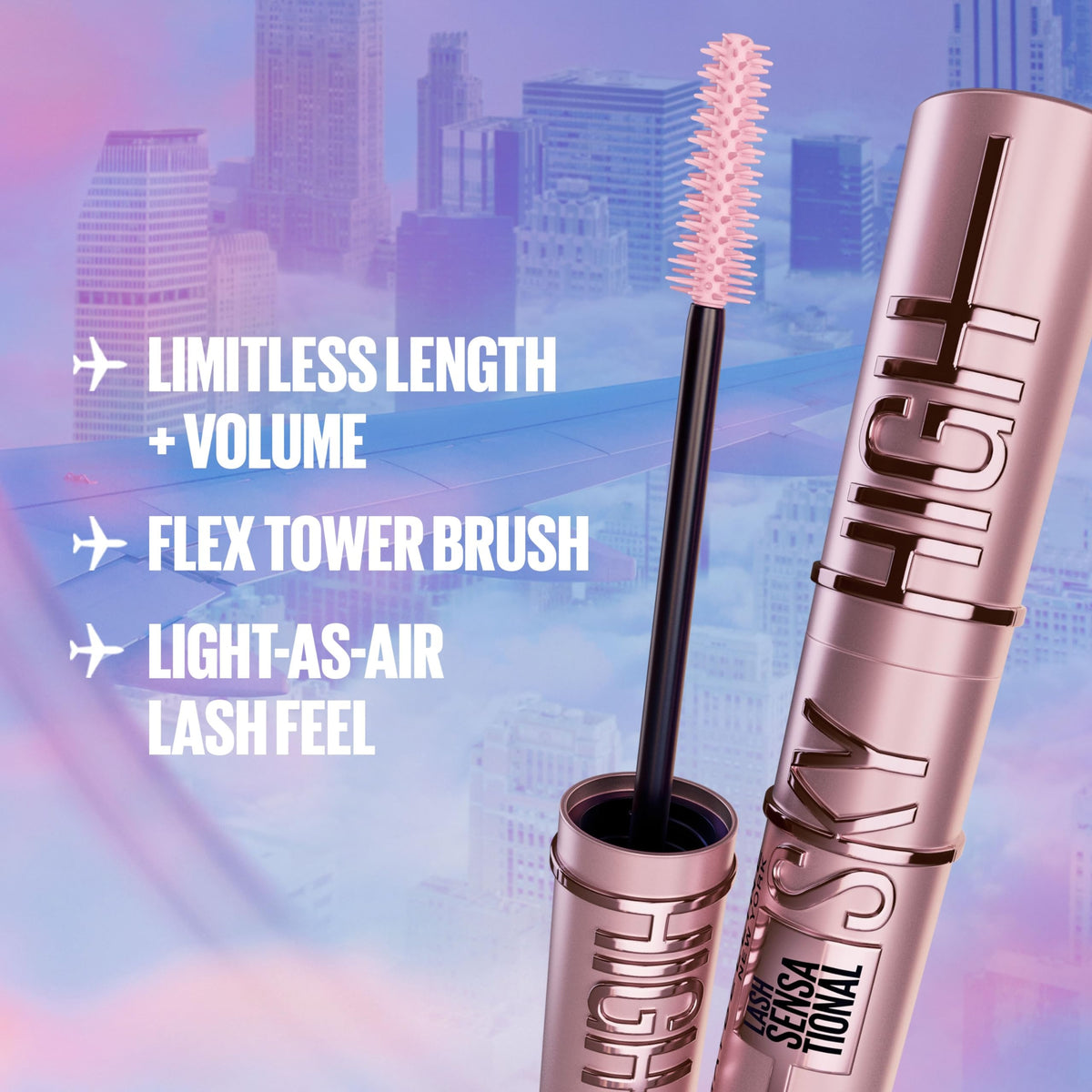 Maybelline Lash Sensational Sky High Mascara | Lengthening & Volumizing for Sky-High Lashes-4