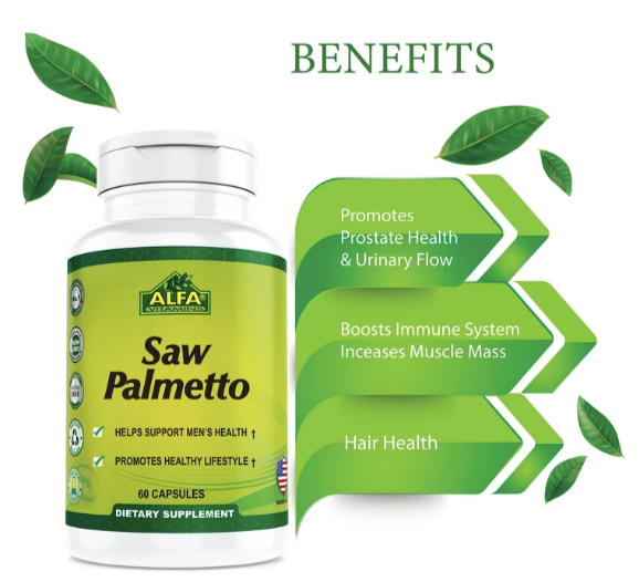 Alfa Saw Palmetto 60 Capsules – Prostate Health & Urinary Support-2