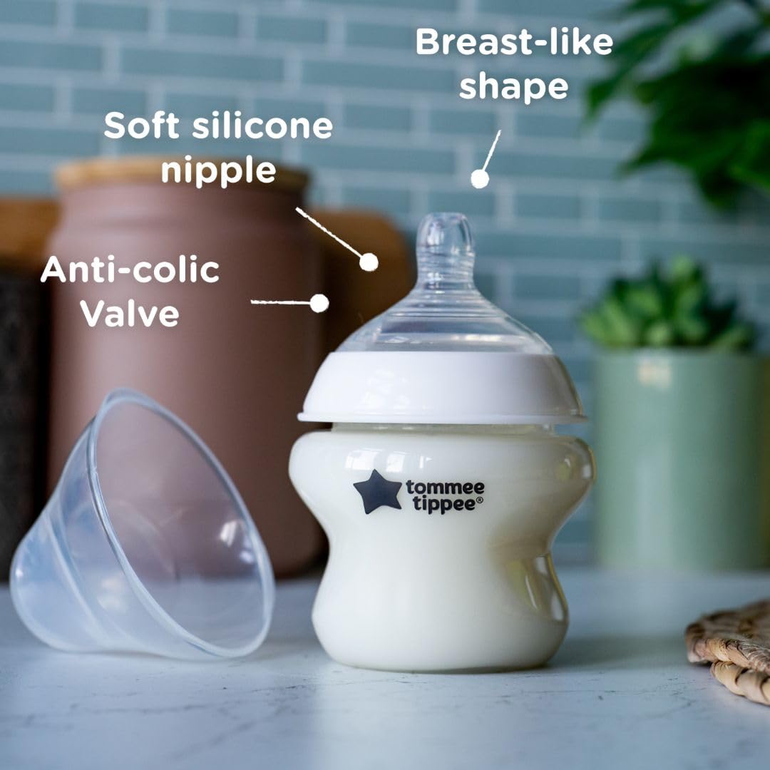 Tommee Tippee Newborn Feeding Bottles Biberons Set 4 Bottles 260ml-2