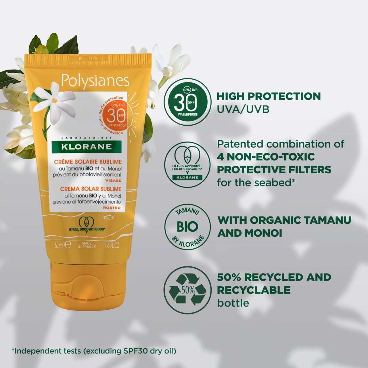 Klorane Polysiane Sun Cream Spf 30-4