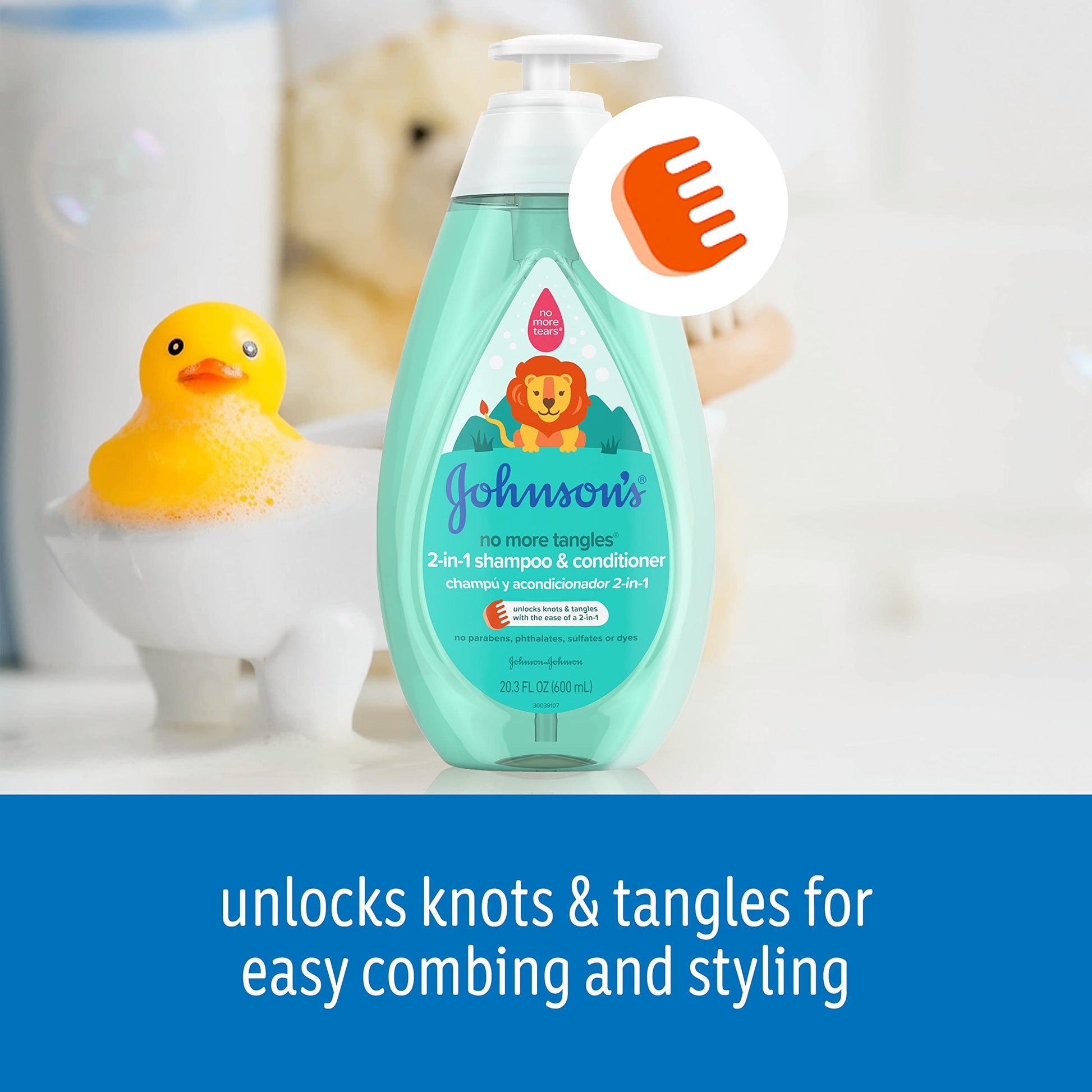 Johnson's No More Tangles® 2-in-1 Shampoo & Conditioner-3