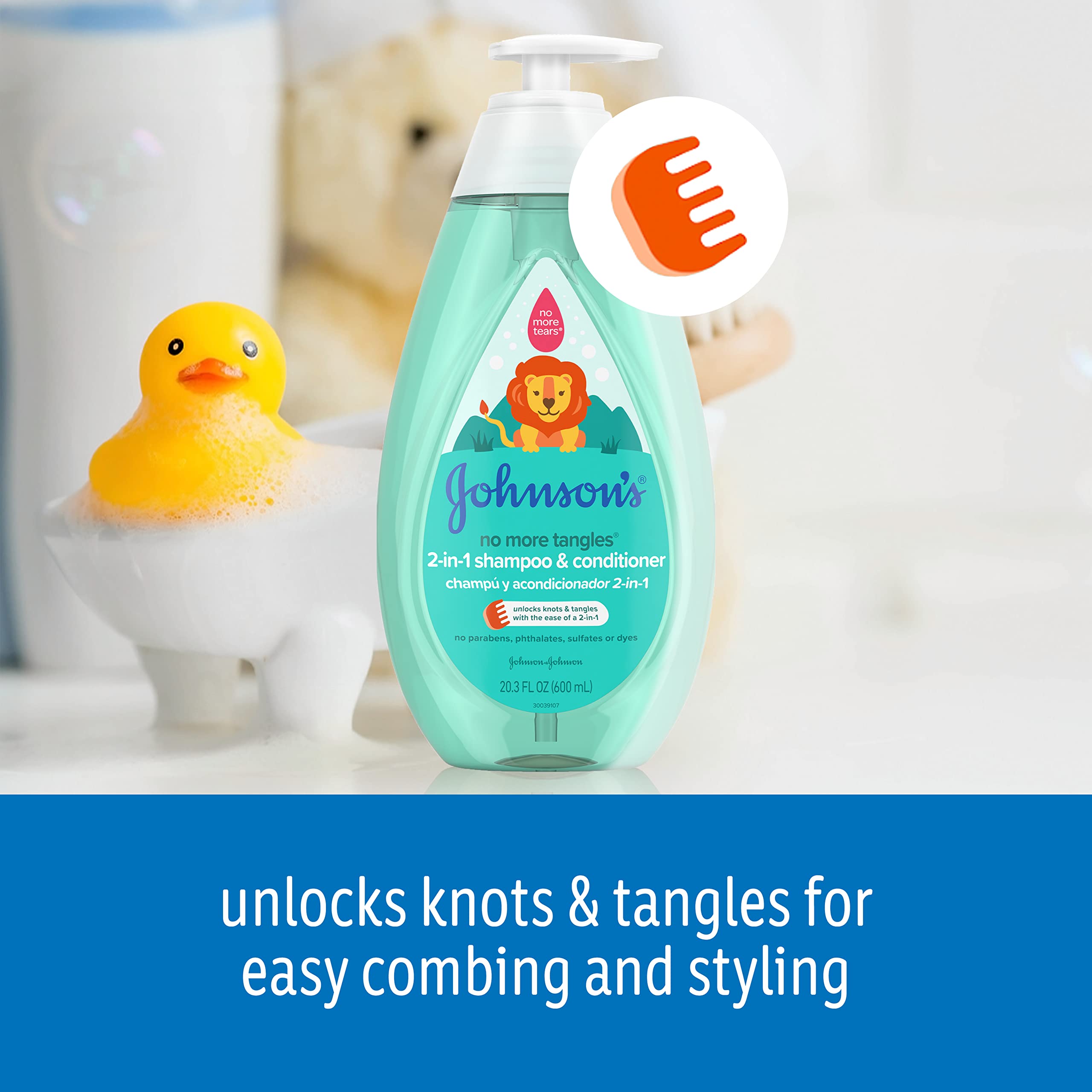 Johnson's No More Tangles® 2-in-1 Shampoo & Conditioner-3