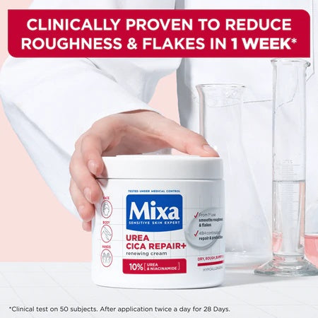 Mixa Urea Cica Repair Plus Cream 10% Urea for Dry Rough Uneven Skin-3