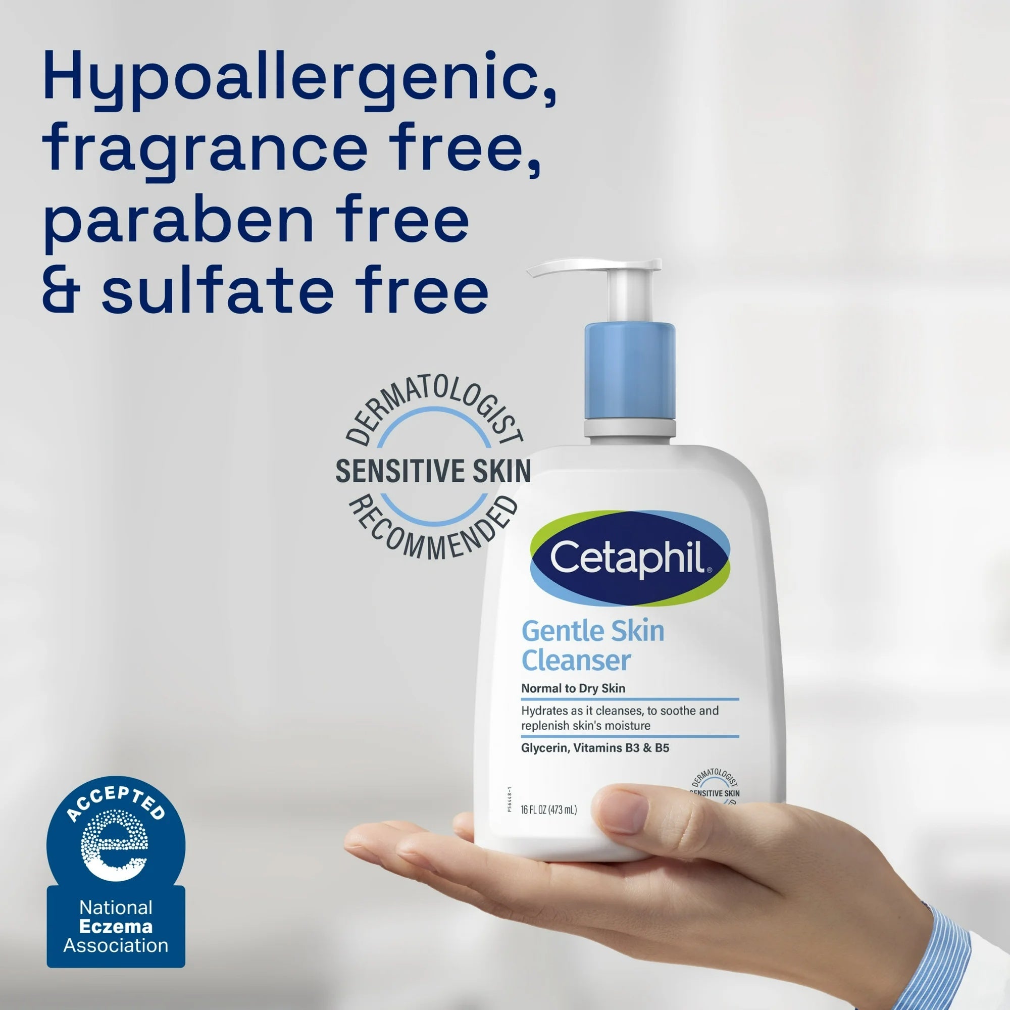 Cetaphil Gentle Skin Cleanser for Dry to Normal Sensitive Skin 236 ml-3