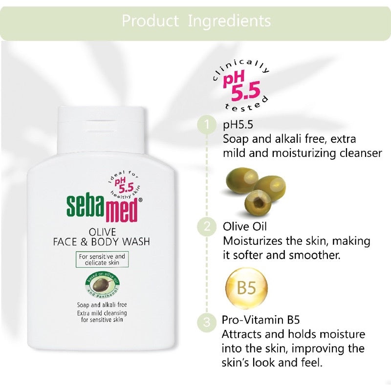 Sebamed Olive Face and Body Wash-3
