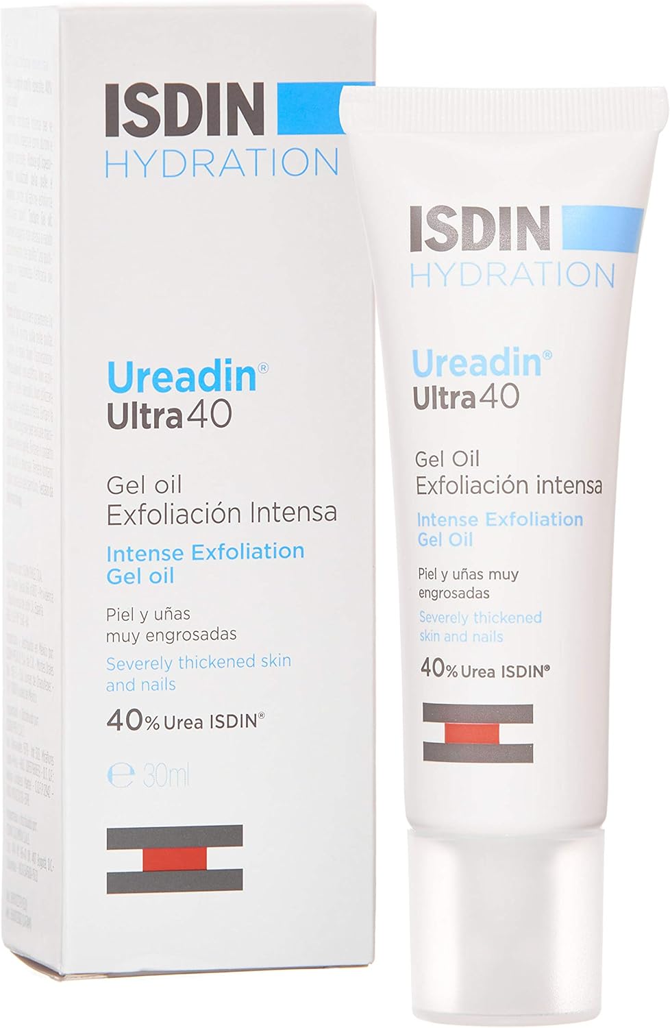 ISDIN Ureadin Ultra 40 Gel Oil 30ml | Intensive Exfoliating Treatment for Thickened Skin and Nails-1