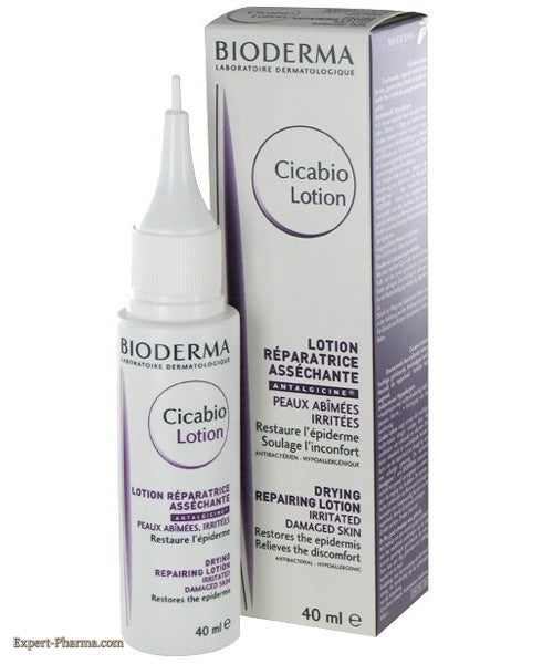 Bioderma Cicabio Drying Repairing Lotion for Oozing Skin - 40ml - Advanced Skin Recovery for Damaged and Irritated Skin-2