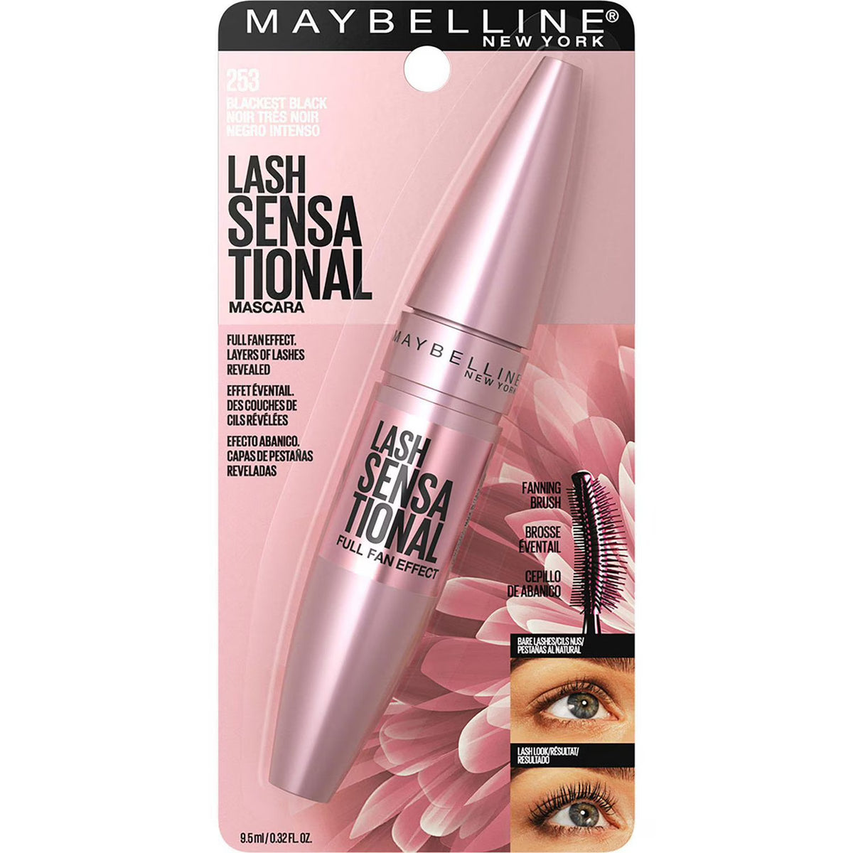 Maybelline Lash Sensational Mascara – Full Fan Effect for Voluminous, Defined Lashes-1