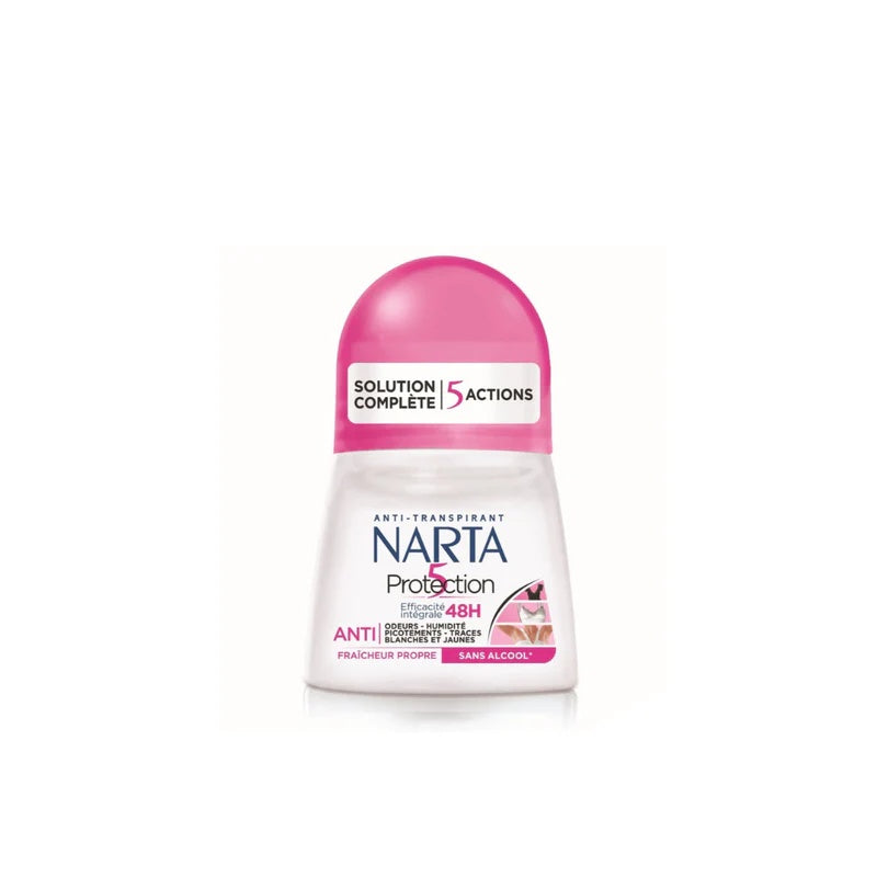 Narta Protection 5 Actions Roll-On Deodorant 48H – Alcohol-Free-1