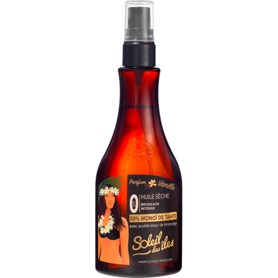 Soleil Des Îles Tanning Dry Oil Vanilla Scent SPF 0 - 150ml-1