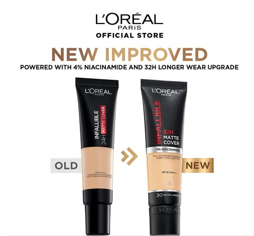 LOreal Paris Infallible Matte Cover Foundation - Long-Lasting Full Coverage-2
