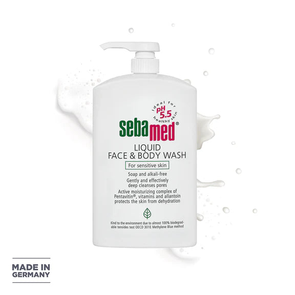 Sebamed Liquid Face & Body Wash With Pump-1