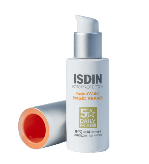 ISDIN Fusion Water MAGIC Repair SPF 50 50ml | High Protection Sunscreen for Skin Repair and UV Defense-6