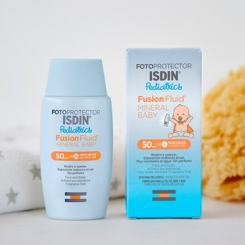 ISDIN Pediatrics Fusion Fluid Mineral Baby SPF 50+ 50ml | High Protection Mineral Sunscreen for Baby’s Sensitive Skin-2