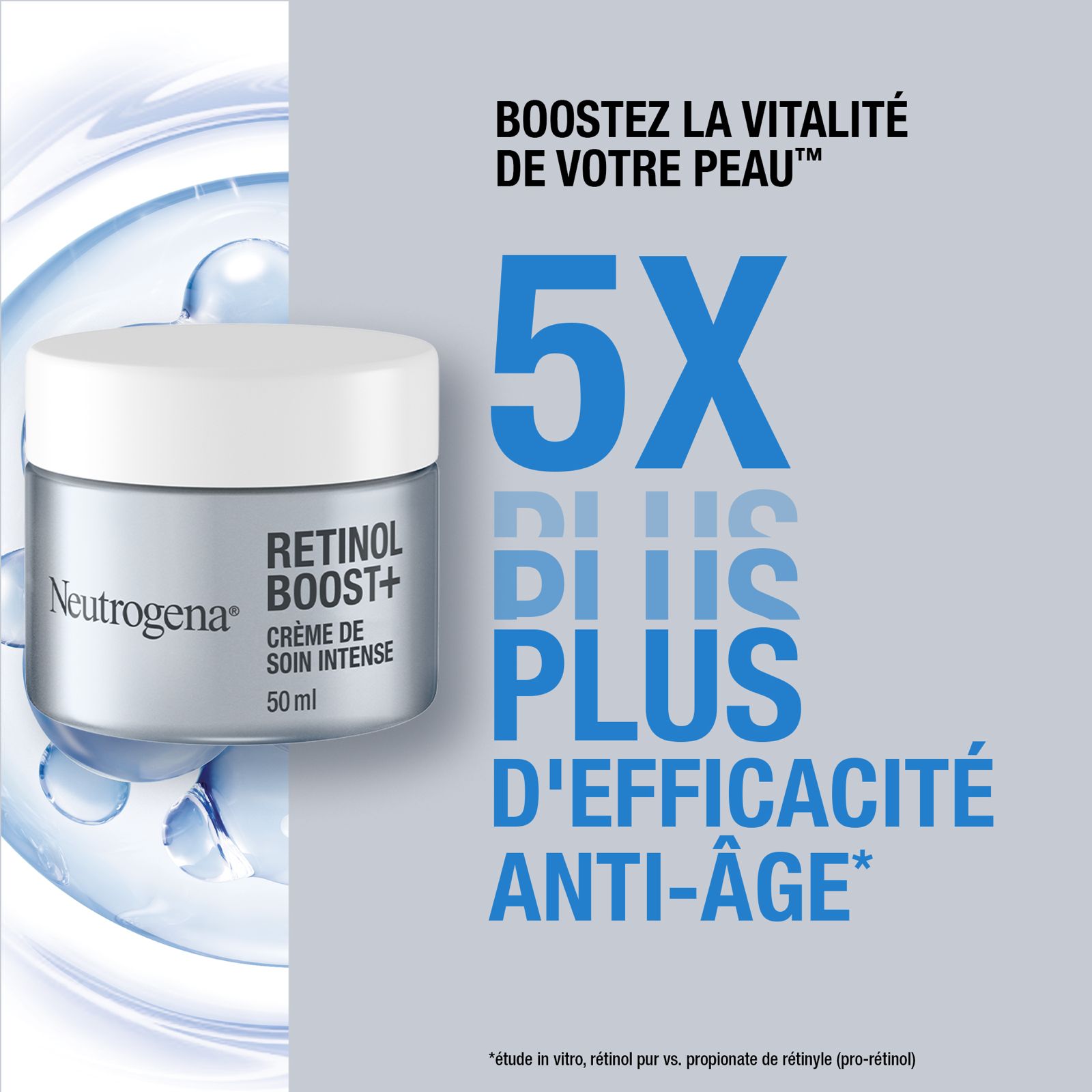 Neutrogena Retinol Boost+ Intense Care Cream 50ml Fragrance Free Anti Aging Cream-3