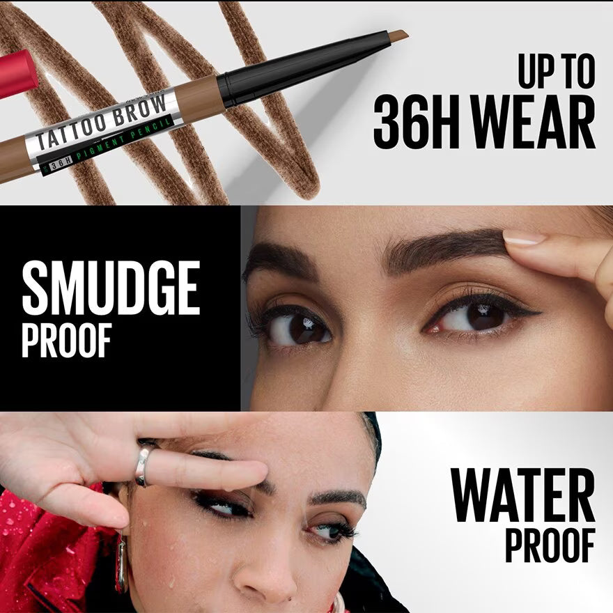 Maybelline Tattoo Studio 36H Brow Pencil – Long-Lasting Waterproof Definition-4