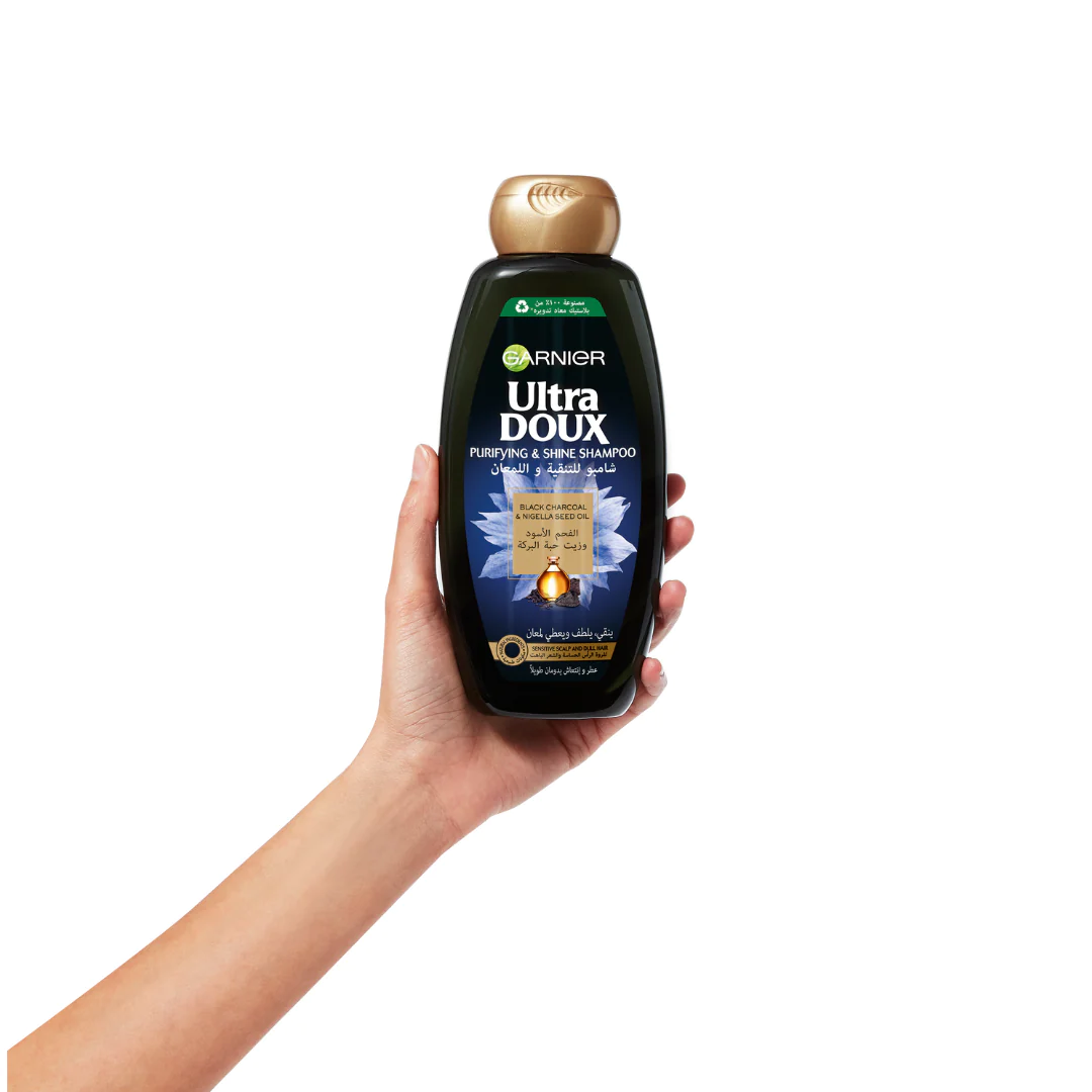 Ultra Doux Purifying and Shine Shampoo, Glossy Black Blends-2