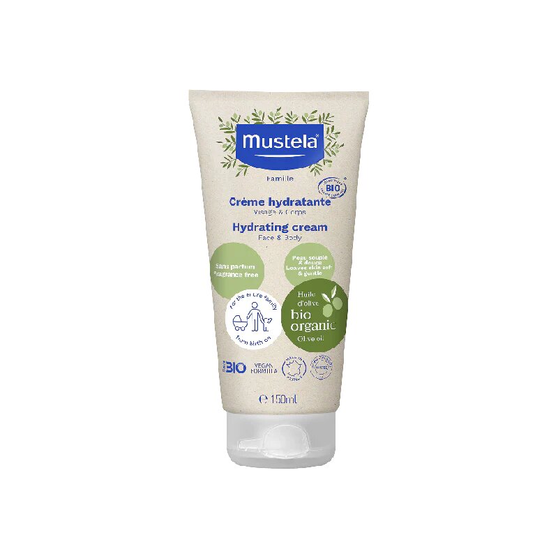 Mustela Bio Organic Hydrating Cream, Creme Hydratante, Face and Body 150ml-1