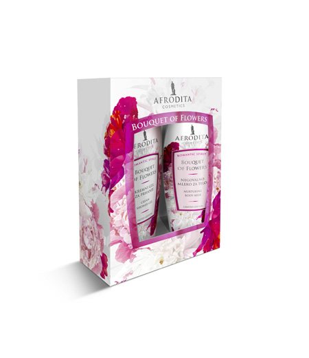 Afordita Bouquet Of Flowers -Valentine Set-Shower Gel and Body Milk-2