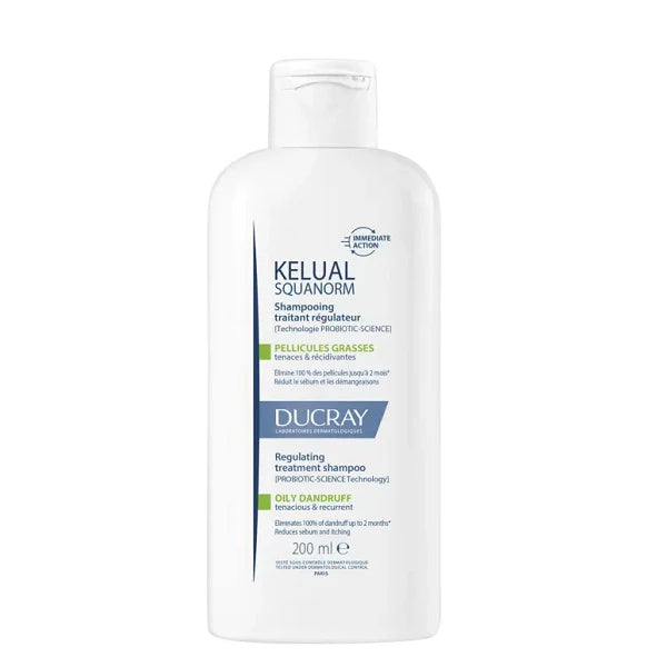 Ducray Kelual Squanorm Regulating Treatment Shampoo for Oily Dandruff-1