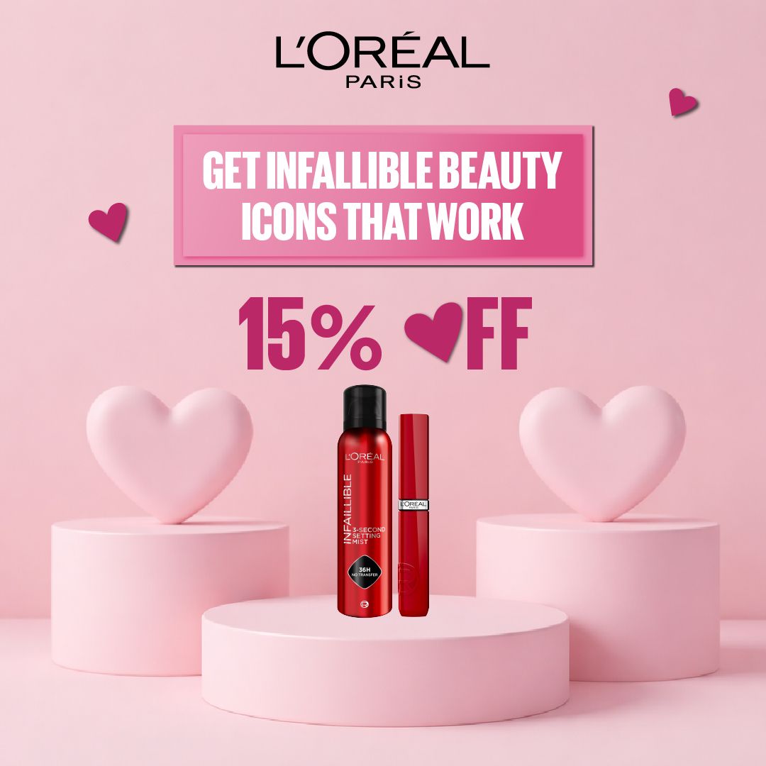 L’Oreal Paris Infallible 3-Second Setting Mist + Lipstick 15% Off-2