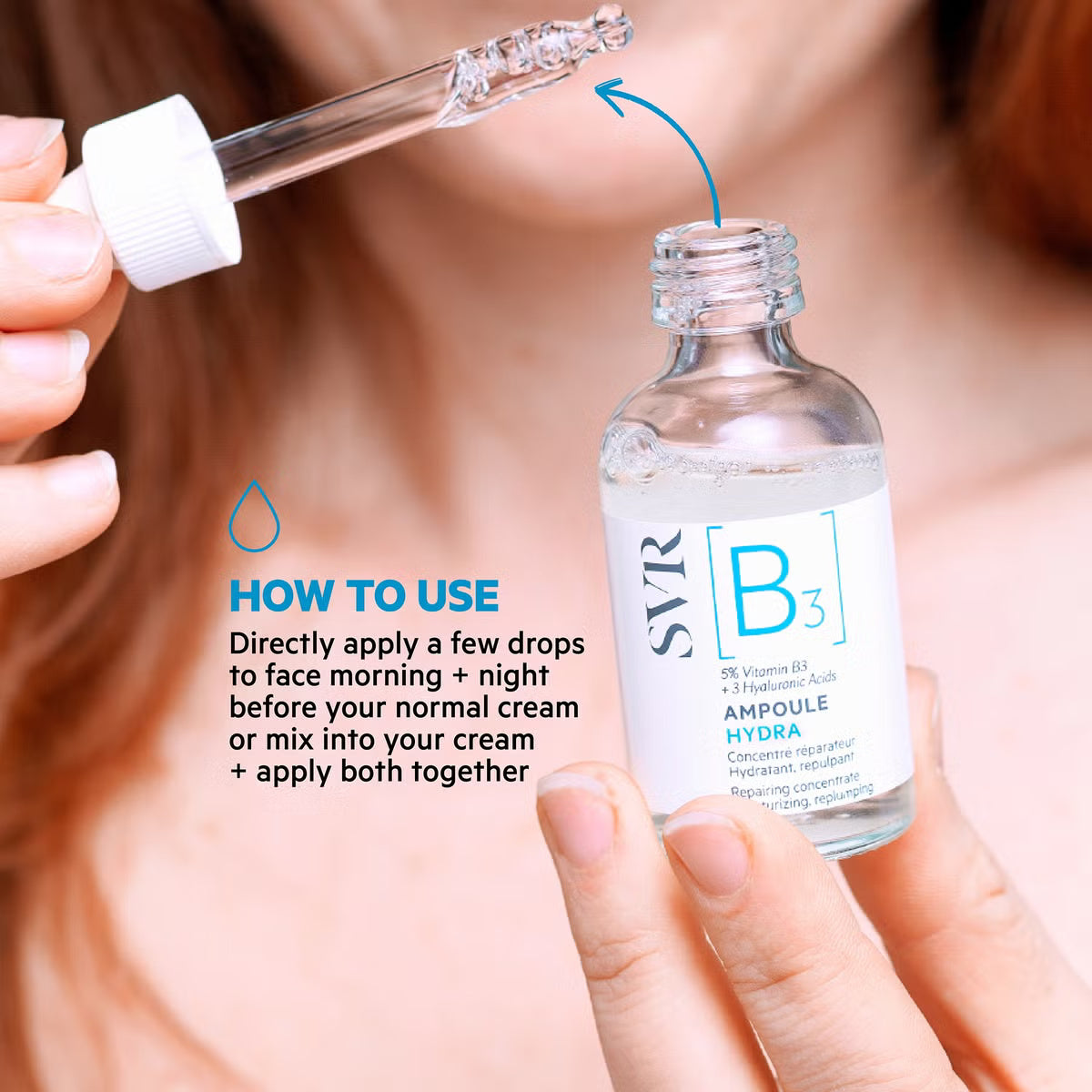 SVR B3 Ampoule Hydra Serum 30 ml | Intensive Hydration and Skin Barrier Repair-3