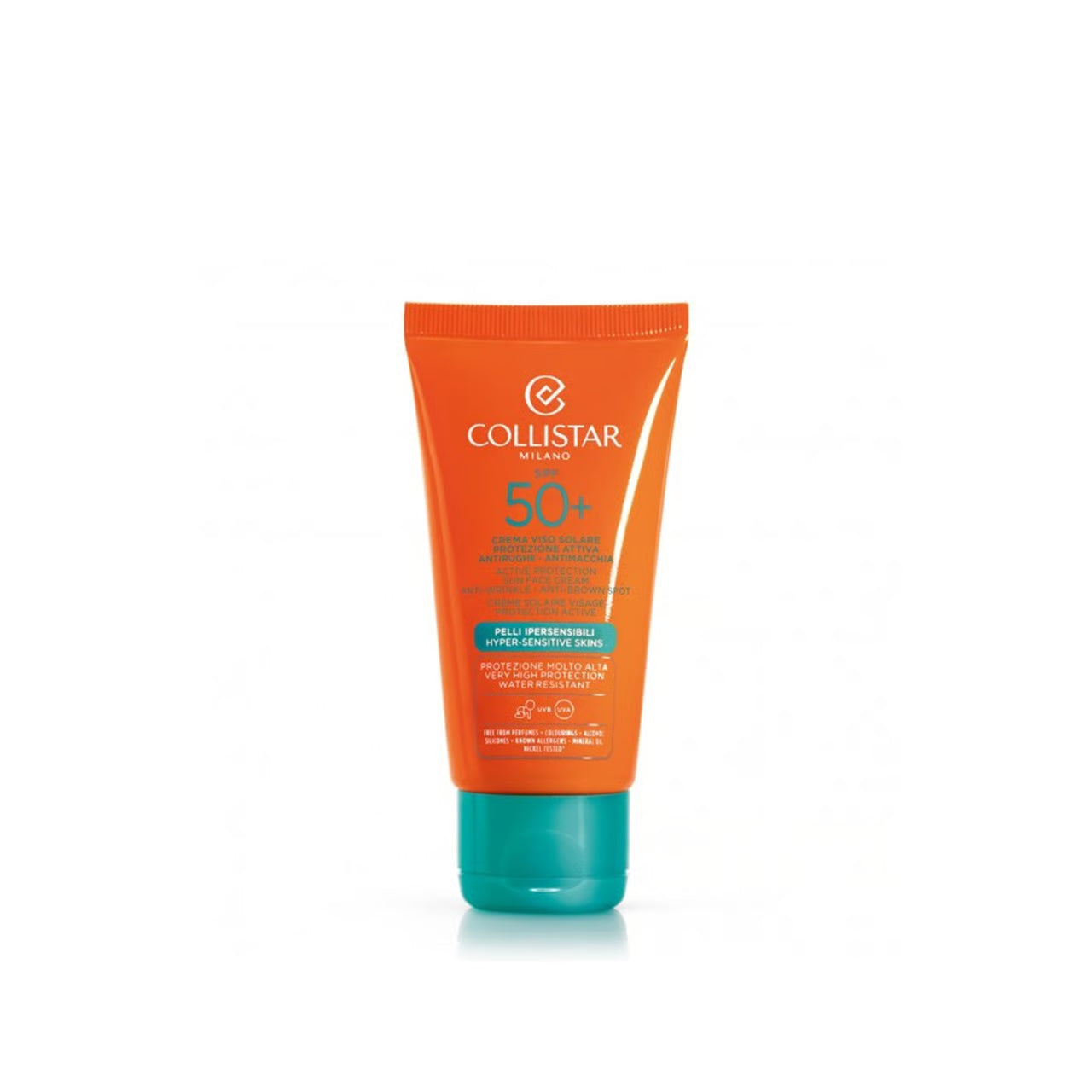 Collistar Active Protection Sun Face Cream SPF50+ for Hyper-Sensitive Skin 100ml