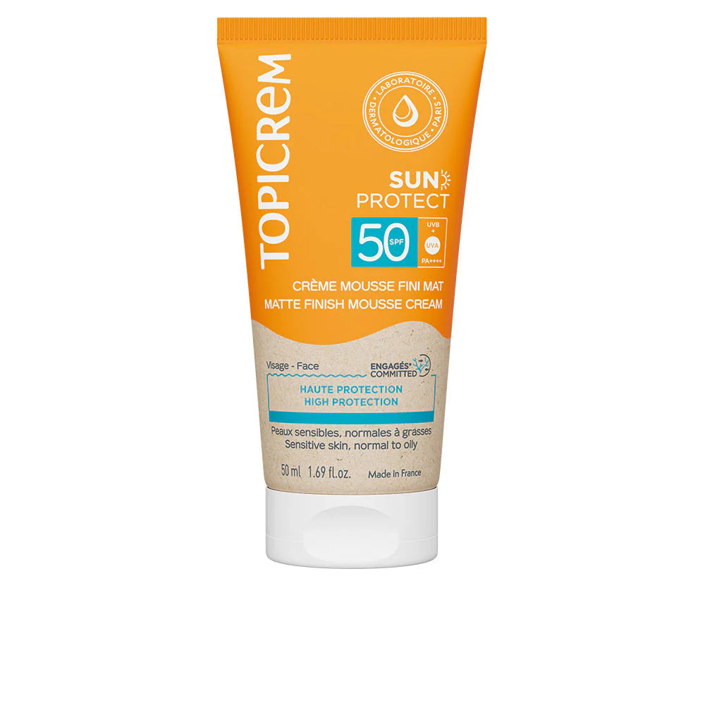 Topicrem Sun Protect Matte Finish Mousse Cream SPF50+ 50ml