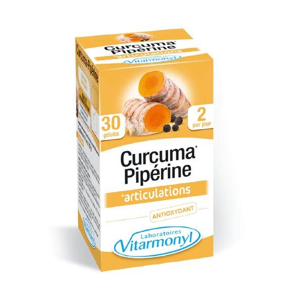 Vitarmonyl Curcuma + Pipérine Joint Support and Antioxidant Capsules-1