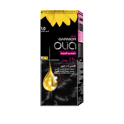 Garnier Olia Ammonia Free permanent hair coloration at home with natural origin flower oils