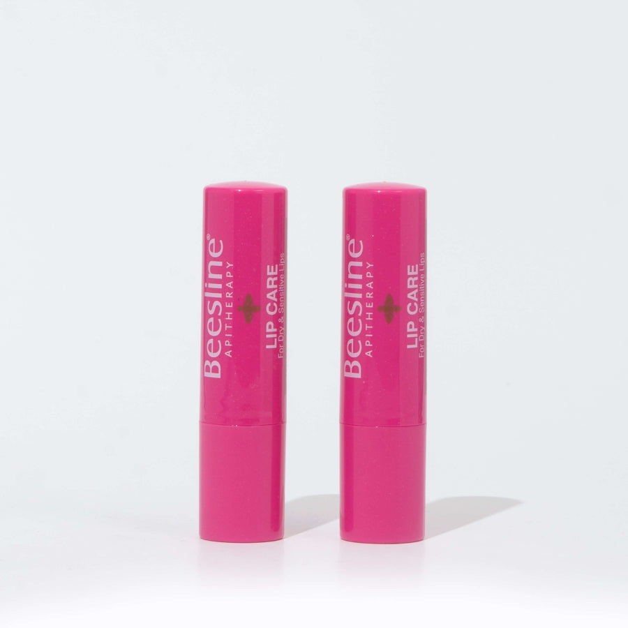 Beesline Lip Care Shimmery Strawberry 4g - Moisturizing & Tinted Lip Balm for Soft, Glossy Lips-1
