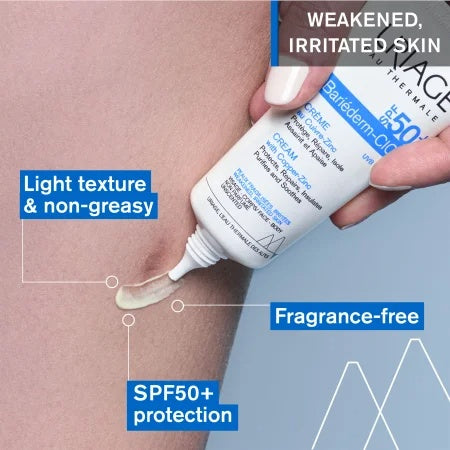 Uriage Bariéderm - Cica-Cream SPF 50+ With Cu-Zn 40ml | Uriage Bariéderm - Crème Cica SPF 50+ Avec Cu-Zn 40ml-5