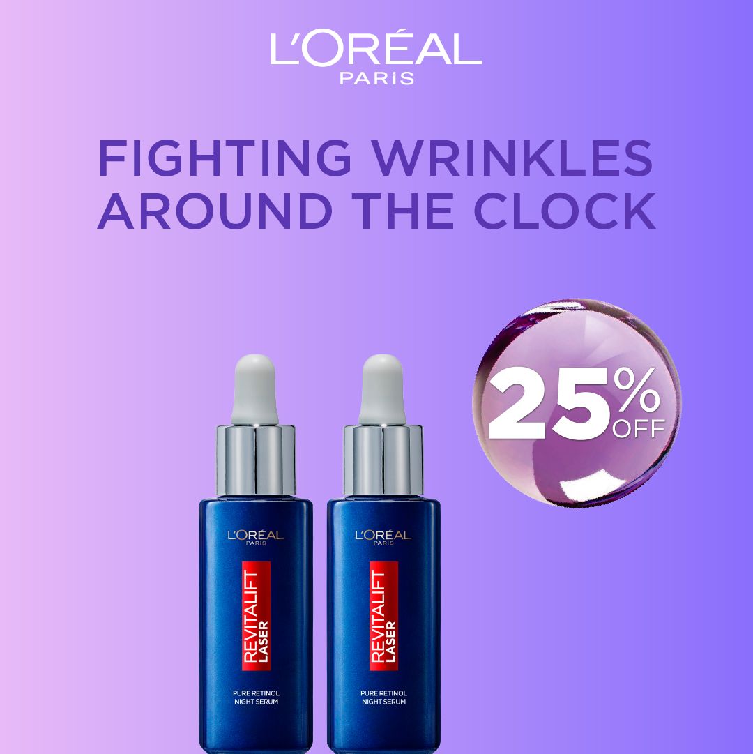 L’Oreal Paris Revitalift Laser Pure Retinol Night Serum Anti Wrinkle Treatment 25% Off-2