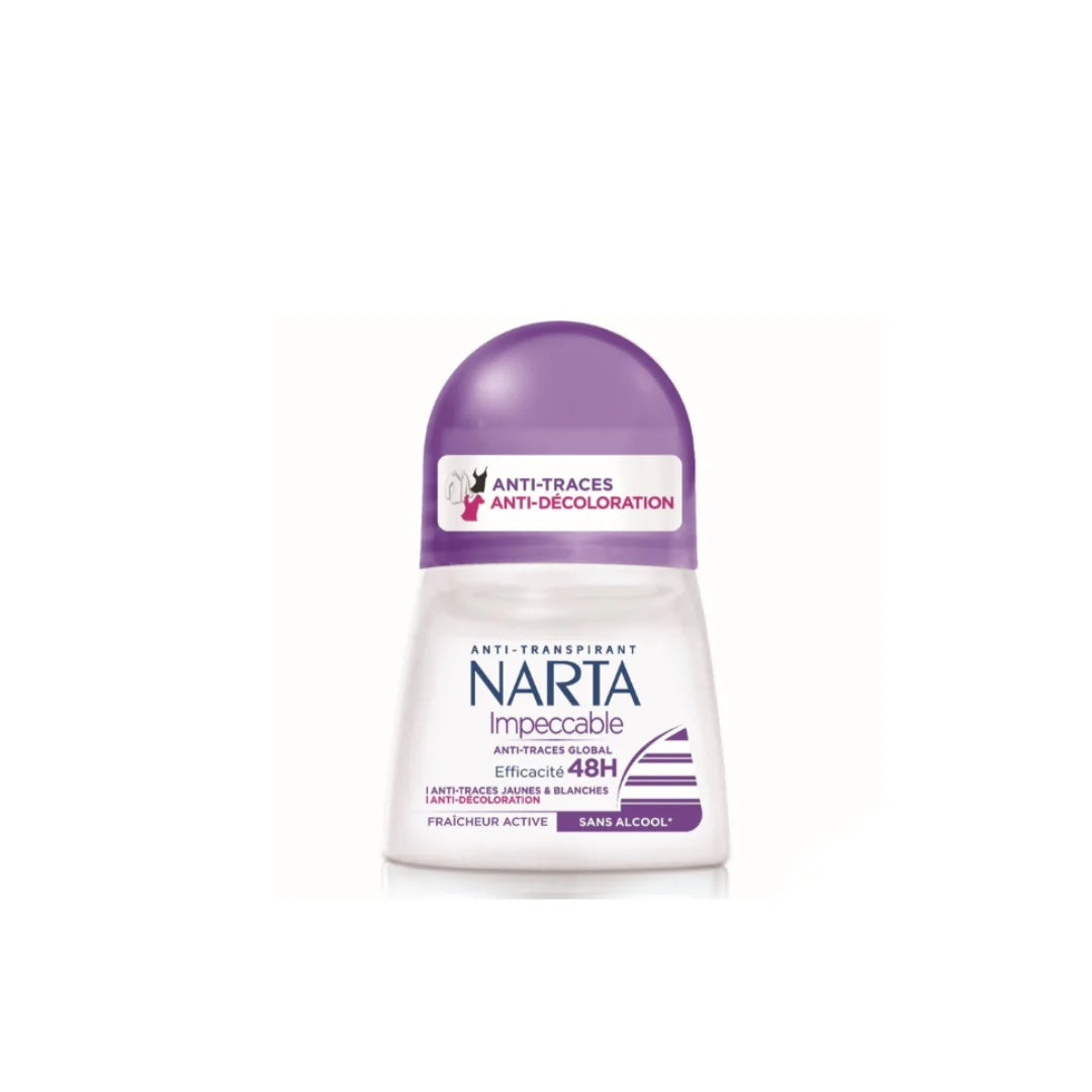 Narta Impeccable 48H Roll-On Deodorant 50ml – Anti-Stain & Alcohol-Free-1